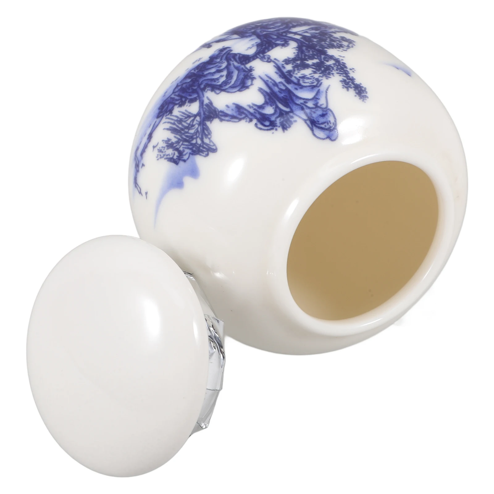 

Sealed Jar 100ml Mini Ceramic Storage Canister Reusable Tea Packing Honey Can Spice Container Practical Lid Solution