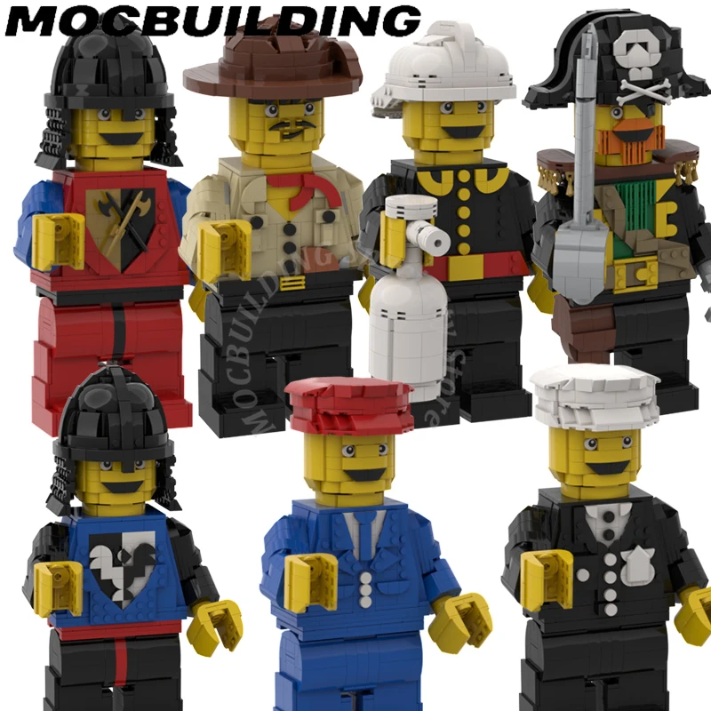 

Up-scaled Figures Model Display MOC Building Blocks Brick Gift Construction Toy Christmas Present