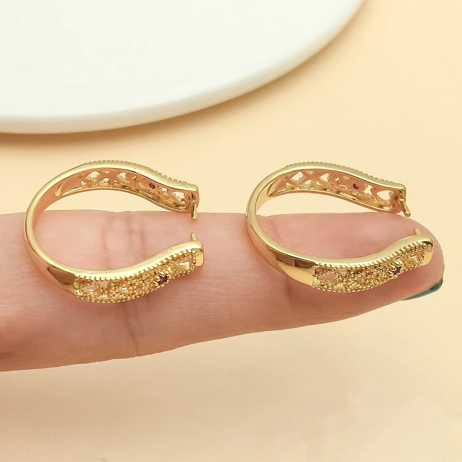 5pcs 18k Gold-Plated Copper Th - Gold Plated Ring recension och pris