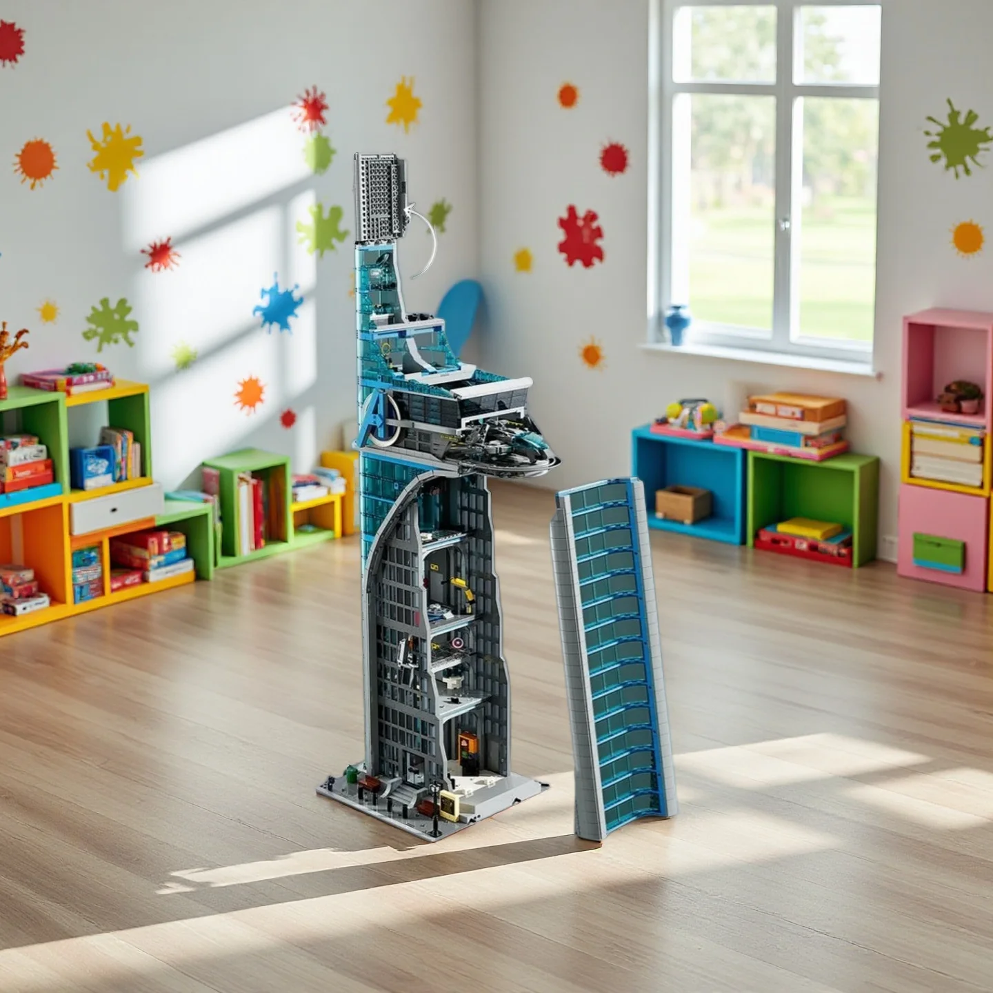 

New battle tower modular model building assembly brick classic tower building home decoration Christmas Day gift