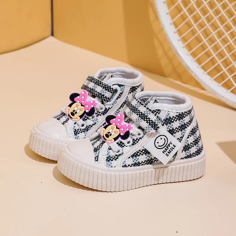 

Disney Mickey Mouse Spring and Autumn Children's Board Shoes Men's and Women's Toddler Shoes Soft Sole Casual Shoes Sports Shoes