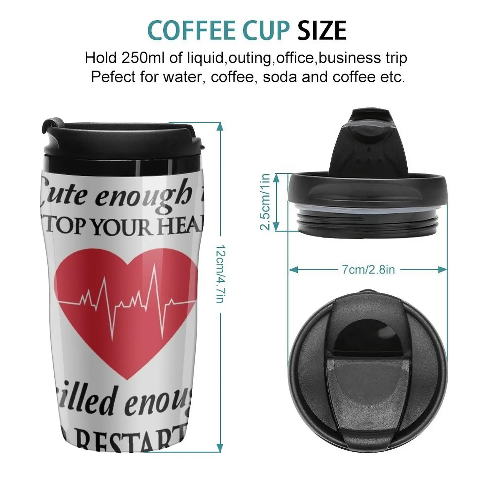 New Nurses: Cute enough to stop your heart. Skilled enough to restart it Travel Coffee Mug Latte Cup Thermos Cup