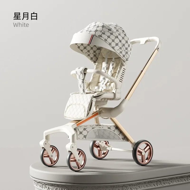 

High-landscape baby-walking artifact, portable foldable two-way baby strollers can sit and lie down