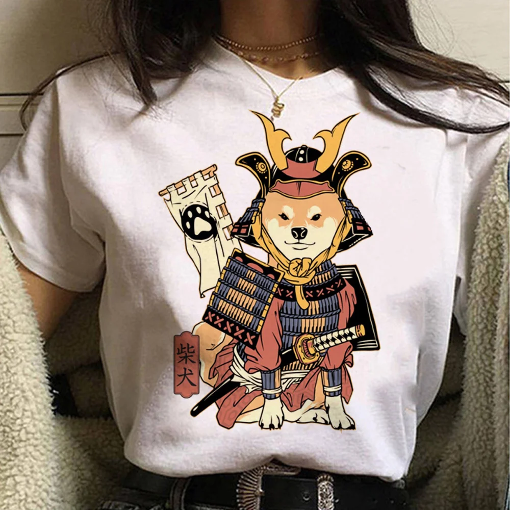 Shiba Inu tshirt women Japanese tshirt girl designer 2000s comic clothing