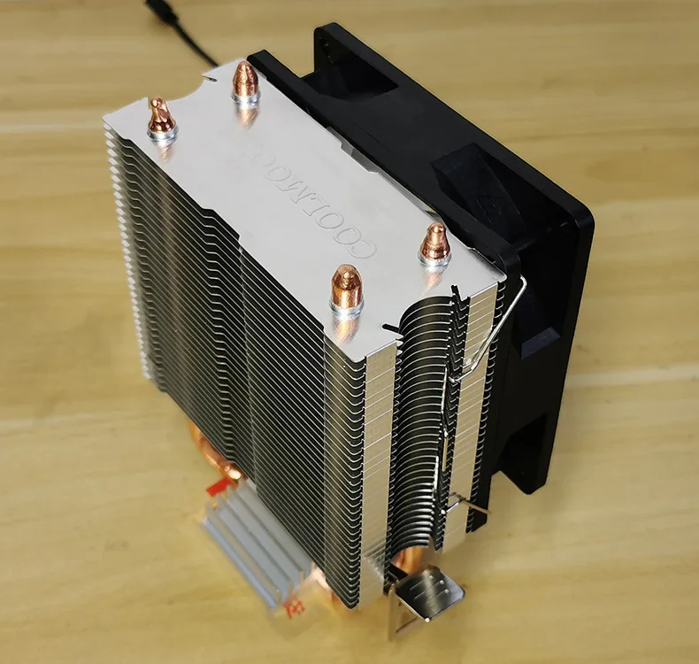 프로스트 P2 CPU 쿨러 듀얼 구리 튜브 히트 파이프 CPU 히트 싱크, LGA 775/115x/1366/1200 AMD 754/AM2/AM3/AM4 용 3 핀 90mm 팬 라디에이터