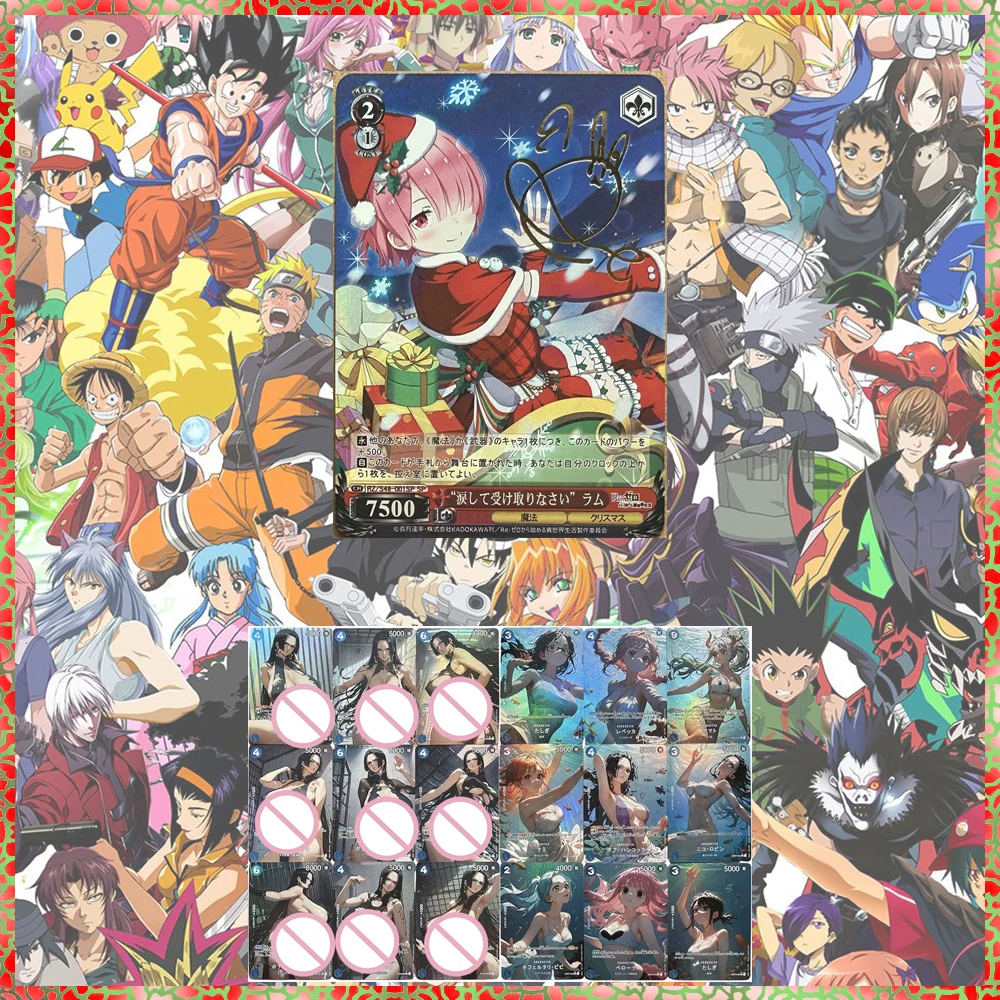 9PC/Set Anime Goddess DIY ACG Perona Vivi Nami Boa Hancock Yamato Premium Glitter Collectible Card Christmas Birthday Gifts