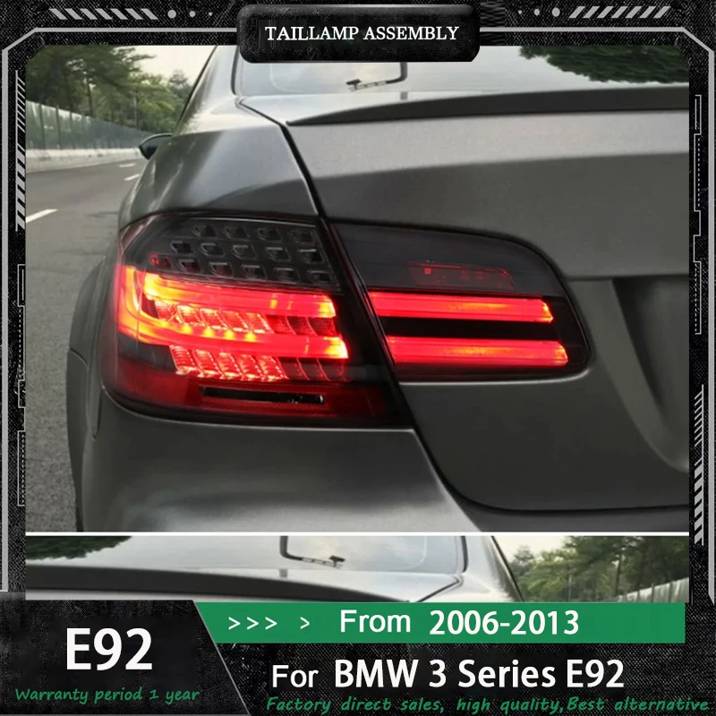 

Пара светодиодных задних фонарей для BMW серии 3 M3 E92 330i 335i M3 2005-2013, задний тормоз + задний фонарь указателя поворота, Стайлинг автомобиля