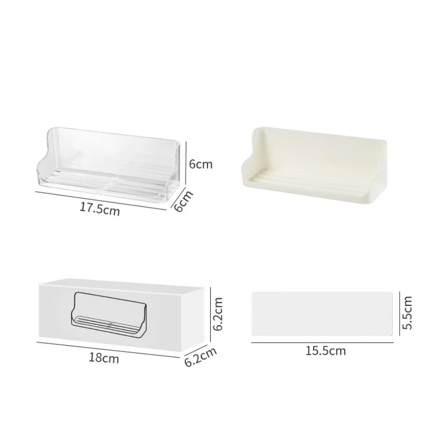 1 Multi-Functional Wall-Mounted Storage Rack, Bathroom No-Drill Drainage Storage Rack for Miscellaneous Items, Eyeglasses, Sunglasses, Frame Bedside