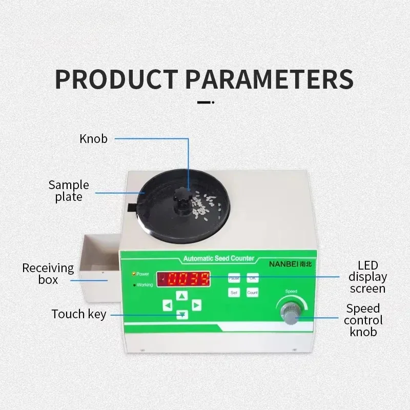 

[2026] Hot Sale SLY-C Automatic Seed Counter Counting Machine For Grains Coun Rice Wheat Etc Various Shapes Seeds 220V/110V