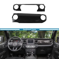Car Dashboard Panel Decorative Cover Trim for Jeep Wrangler JL Gladiator JT 2018 2019 2020 2021 2022 2023 Interior Accessory ABS