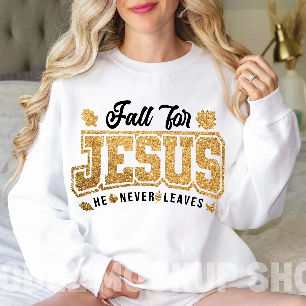 

Осень для Иисуса, он никогда не листья, женская одежда, осень для Иисуса, осенняя женская одежда, христианская женская одежда, толстовка на День Благодарения