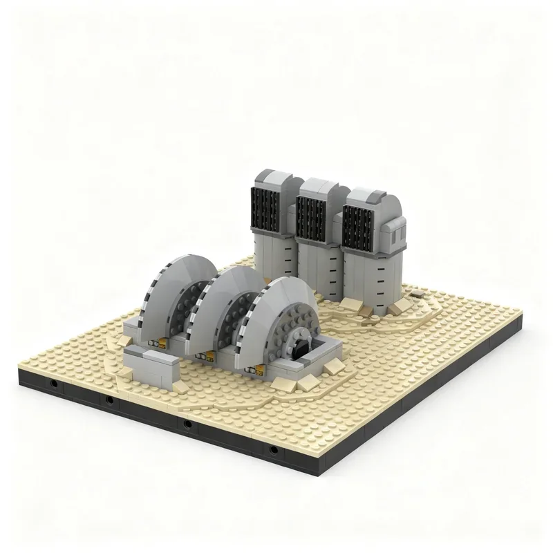 352PCS Star Battle Movie MOC Modular Tatooine Generator Model DIY Creative Ideas Display Assembly Building Blocks Birthday Gift