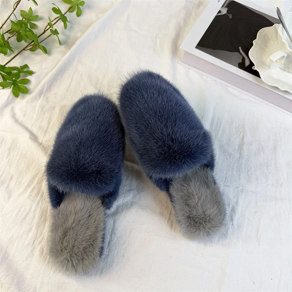 

Женские мюли и сабо: тапочки из меха норки, мягкая и удобная обувь для женщин, повседневные слипоны, плюшевые тапочки