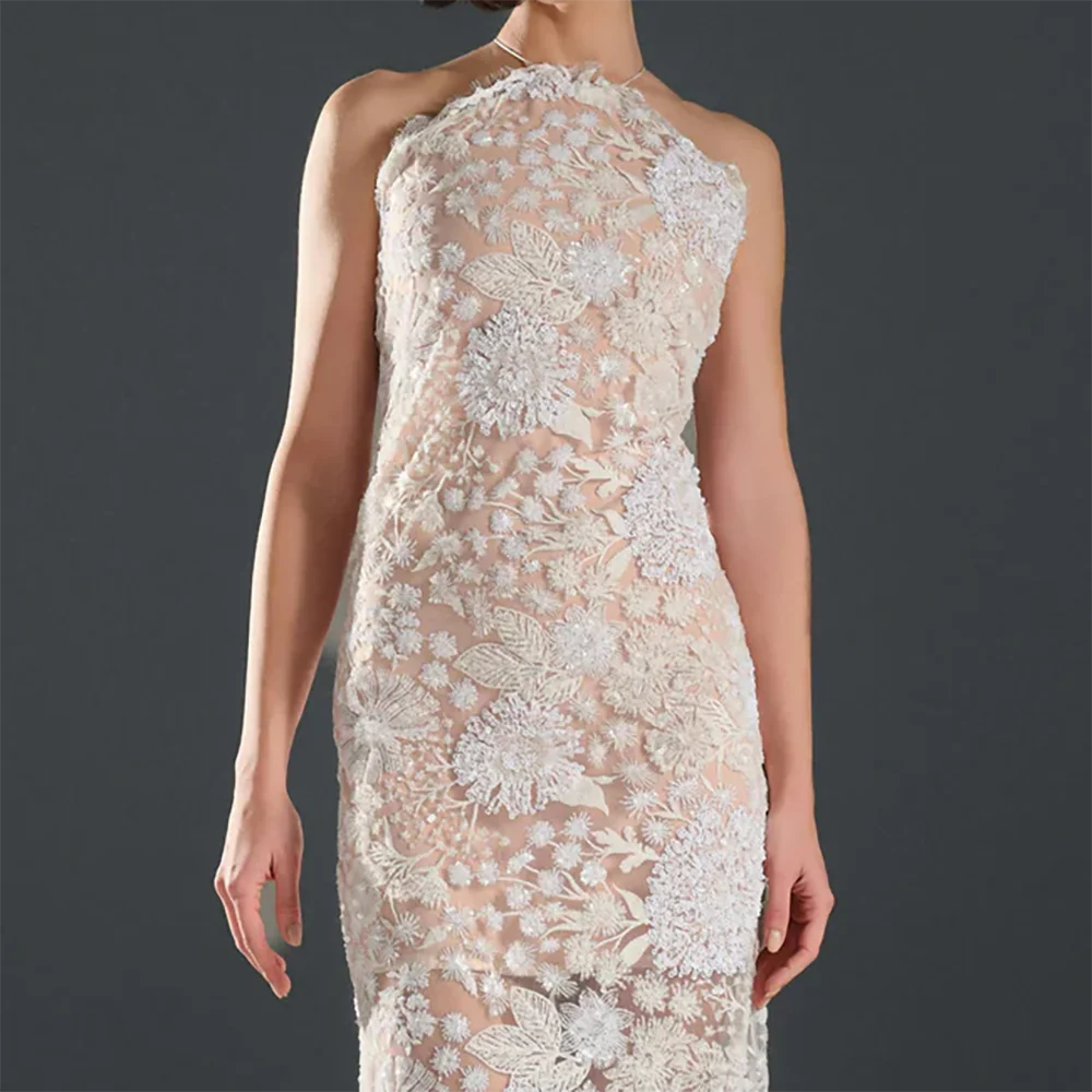 클래식 홀터넥 민소매 레이스 스트레이트 정장 이브닝 드레스 생일 파티 댄스 파티 드레스 맞춤형