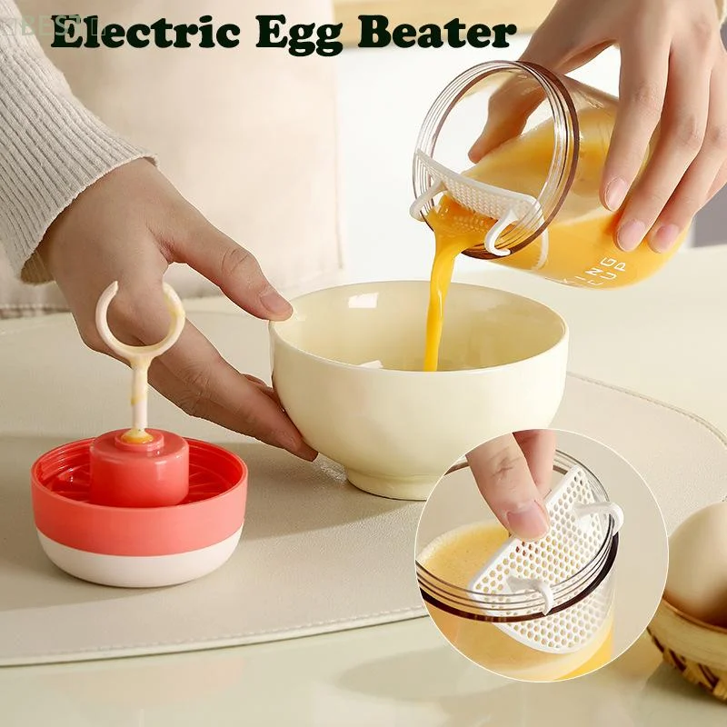

Electric Egg Whisk With With Egg Strainer Multifunctional Powdered Milk Coffee Mixer Easy To Clean