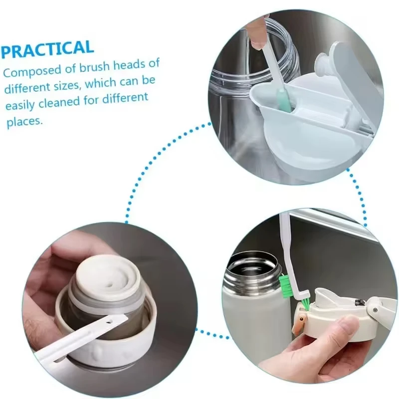 9 Pcs Small Cleaning Brushes Household Cleaning,Crevice Cleaning Tool Set for Window Tracks Groove Humidifier Car Bottle Toilet image 3