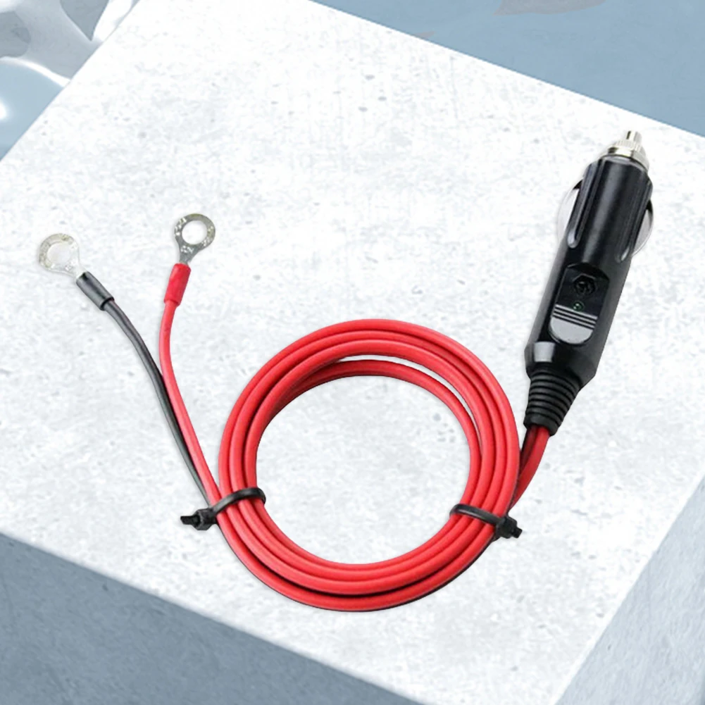 12-24V Car Male Plug with 50cm Cable Wire Cigarette Lighter Adapter 10A Cigaret Socket Adapter Apply To Cigarette Lighter Socket