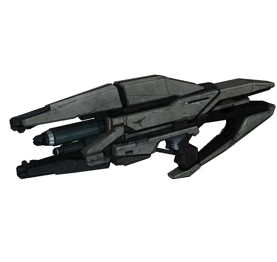 Mass Effect 3 Phaeston ปืนไรเฟิล 1:1 ขนาดกระดาษรุ่น 3D ทําด้วยมือ DIY ของเล่นเด็กสําหรับคอสเพลย์