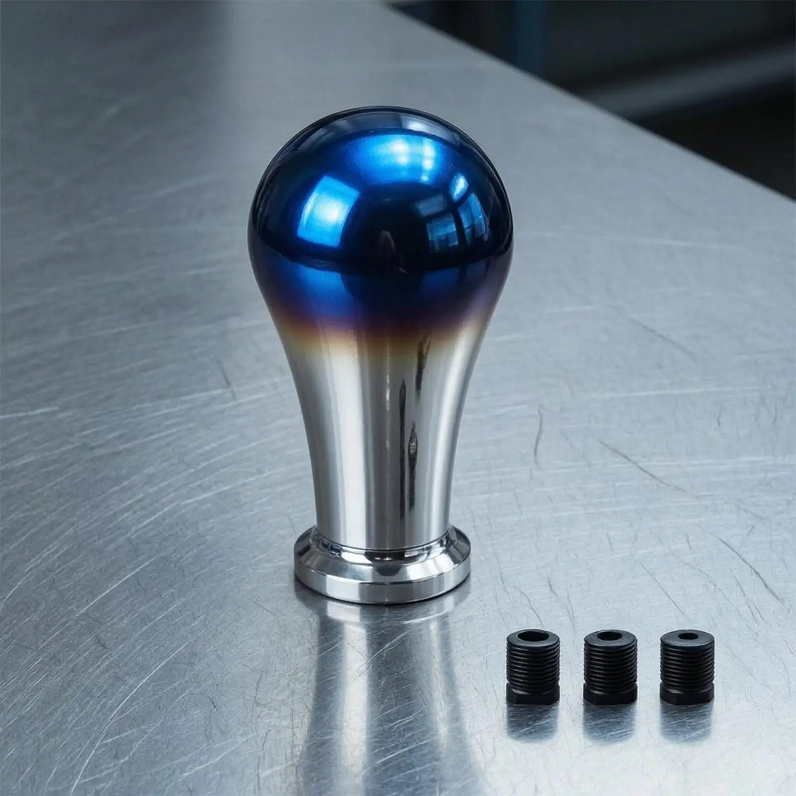 Manual Transfer Move Knob Wide Compatibility Car Shifter Knob with Thread Adapters Easy Installation Glossy Finish