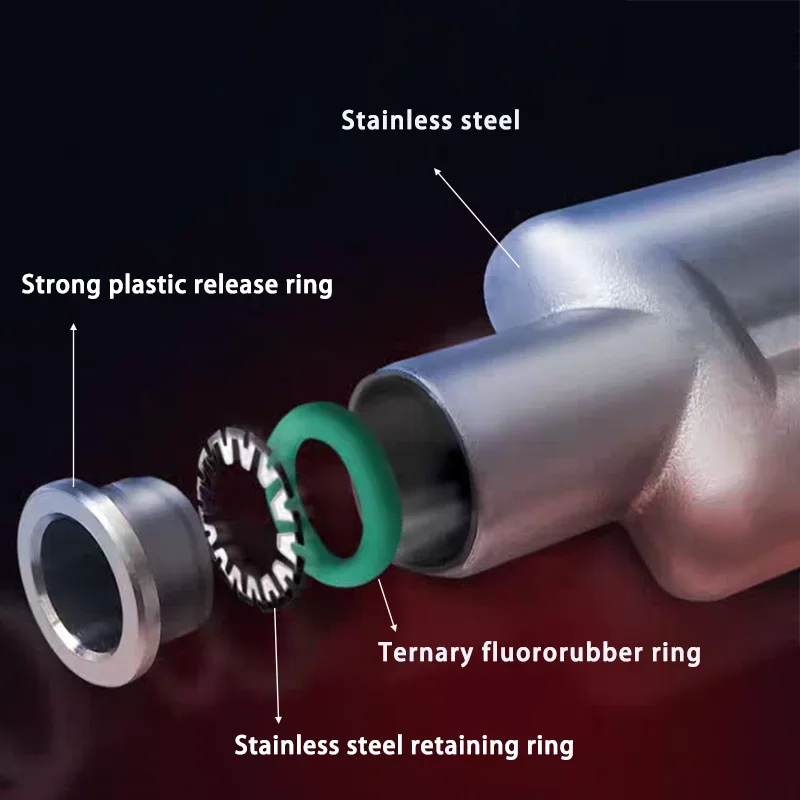 

1pcs PY 304 Stainless Steel Metal Pneumatic Quick Coupling 4mm 6mm 8mm 10mm 12mm 16mm Push in Air Hose Connector