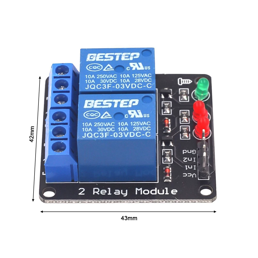 3V 1/2/4 Channel Relay Module Low Level Trigger Liluminated Relay with Lamp 1 Way 2 Way 4 Way Relay Module for Arduino