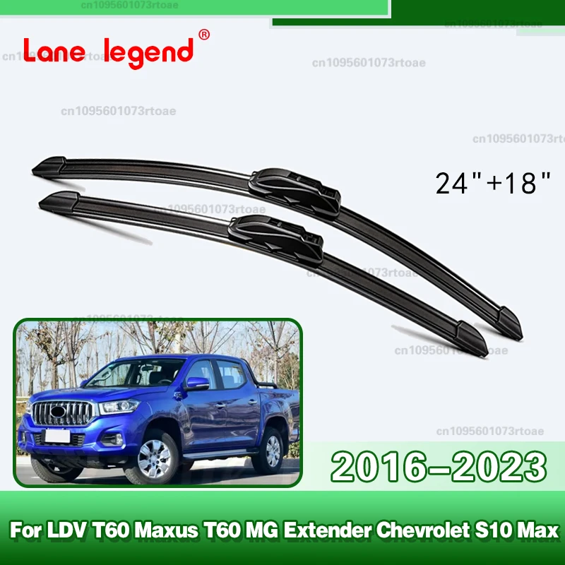 Escobillas Limpiaparabrisas Delanteras para LDV T60, Maxus T60, MG Extender, Chevrolet S10 Max 2016-2023, Limpiador de Parabrisas, Escobilla para Lluvia