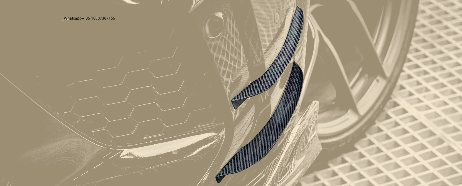 

ForBMW X5M X6M F95 F96 20-23 Carbon Fiber Front Lip Wind Knife New Bumper with Exhaust Cut-Outs