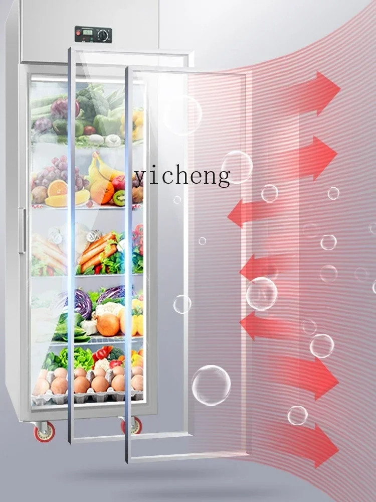 

New arrive Refrigerated Display Cabinet Glass Door Beverage Showcase Vegetable and Fruit Preservation Refrigerator
