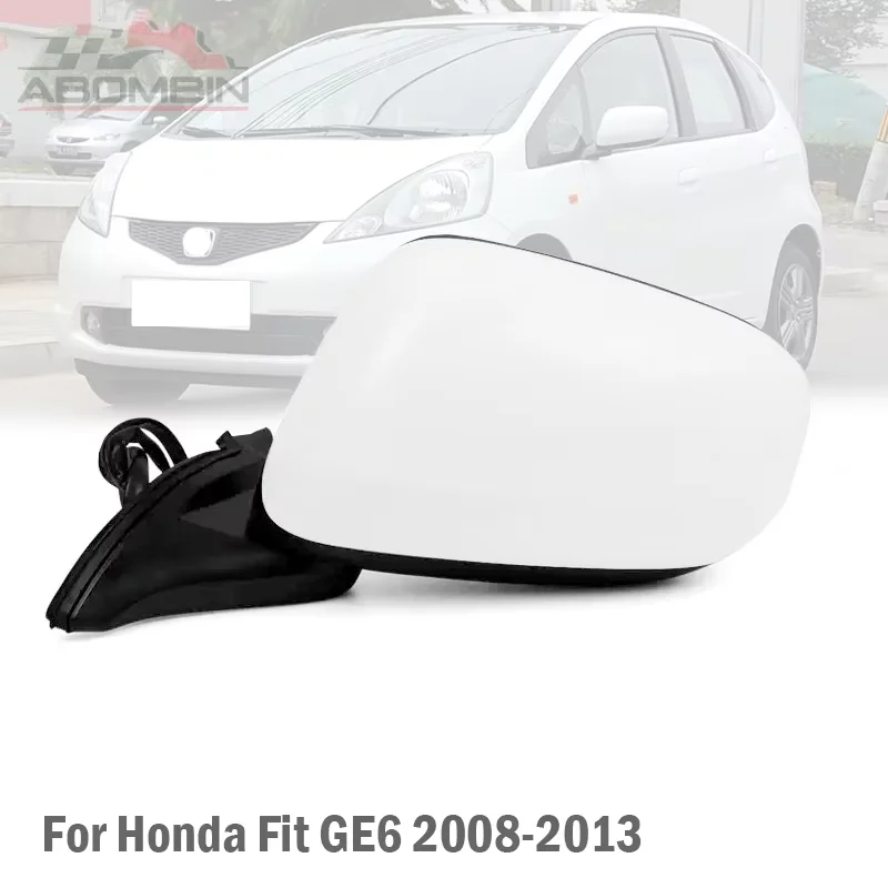 Auto Side Rear View Mirror Assembly For Honda Fit Ge6 2nd Generation 3PINS Manual Fold Without Turn Signal