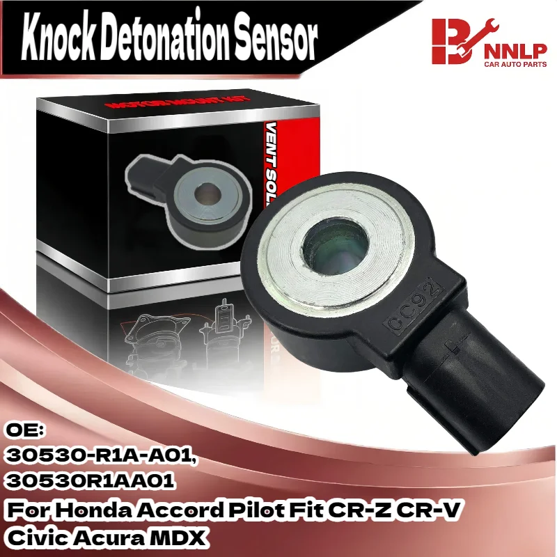 

Knock Sensor for Honda Accord Pilot Fit CR-Z CR-V Civic Acura MDX KS398, 30530R1AA01, ID0062, KNE37