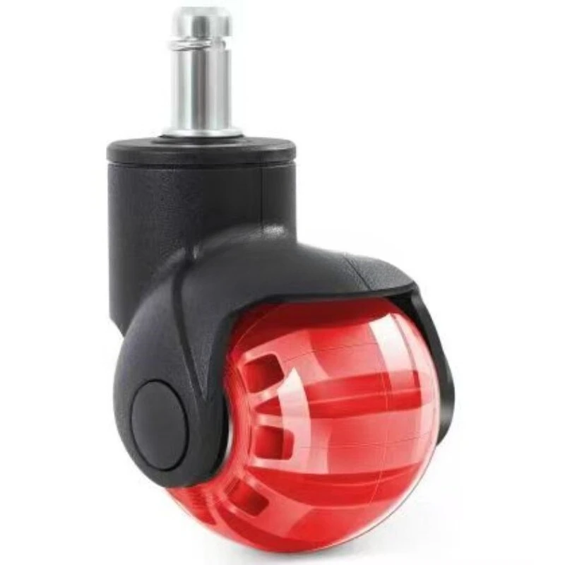 2 Inch Transparent PU Swivel Ball Casters Snap Ring Bearing Silent Wheels for Office Chair Furniture