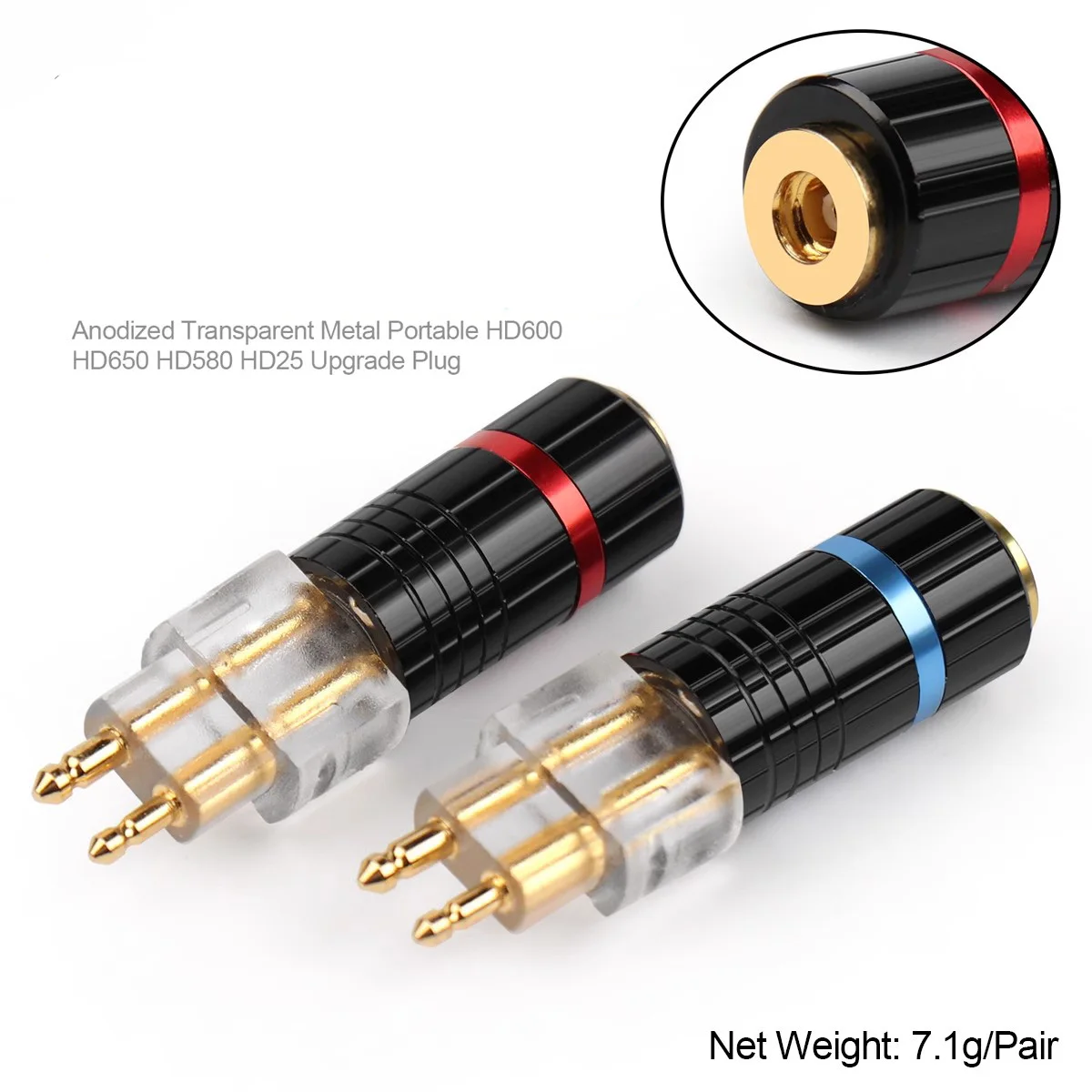 

Одна пара разъемов MMCX для HD600 HD650 HD580 HD25, разъем-конвертер для наушников