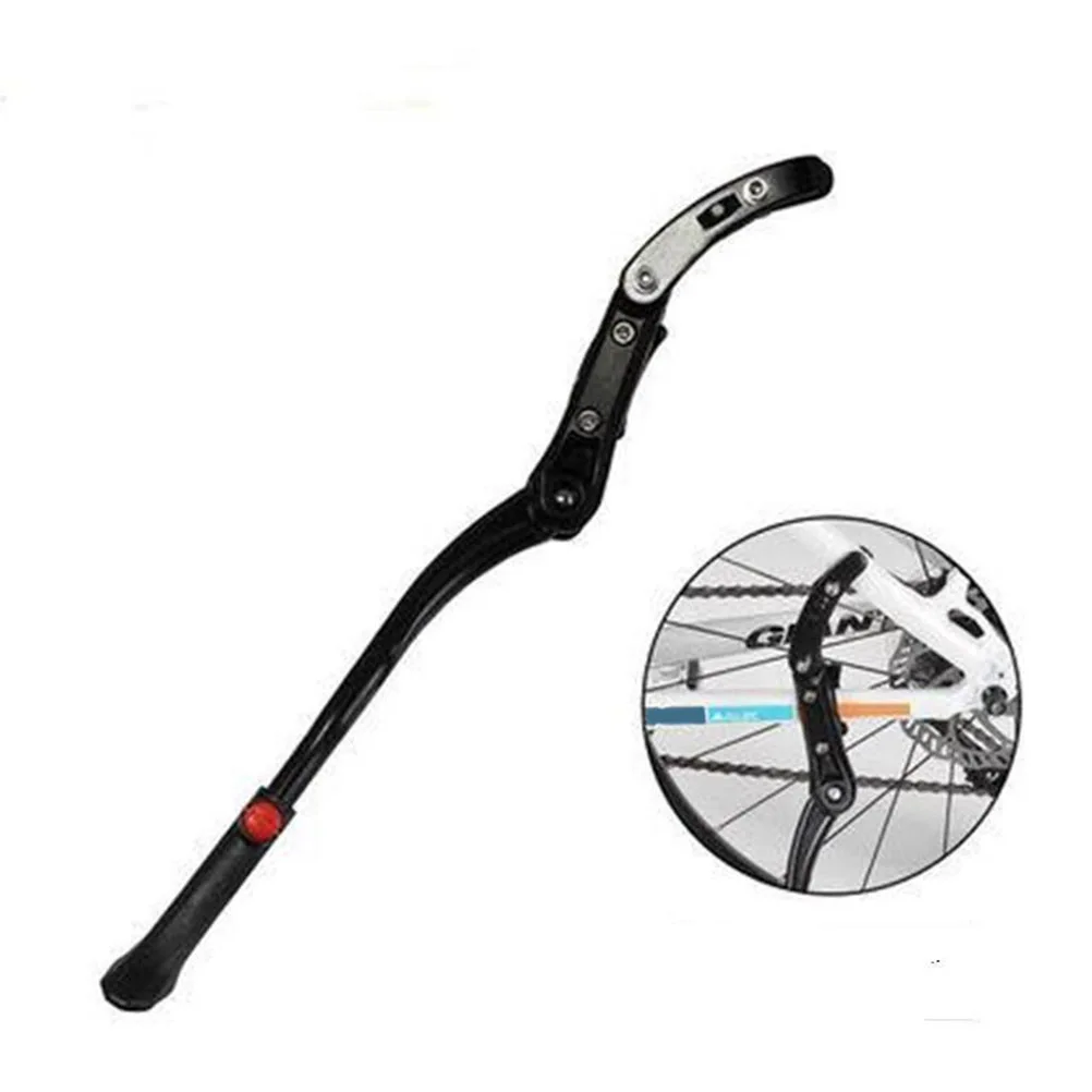 

Premium Bicycle Kickstand Adjustable Single Side Folding Stand Support Rear Mount for Mountain Road Kids Bike Black