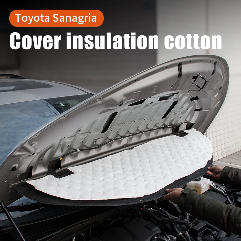 

For 2021-2024 Toyota Sienna accessories, hood Soundproof cotton, engine Soundproof cotton, hood noise prevention