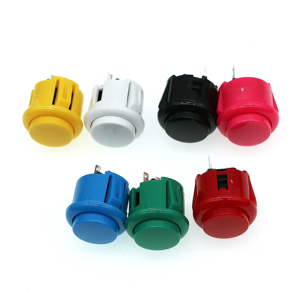 10Pcs 24mm/30mm Tasten Arcade Push Button Für Sanwa Hitbox Controller Neo Geo Nintendo Joystick DIY kit Spiel Maschine Schalter – Detail 10