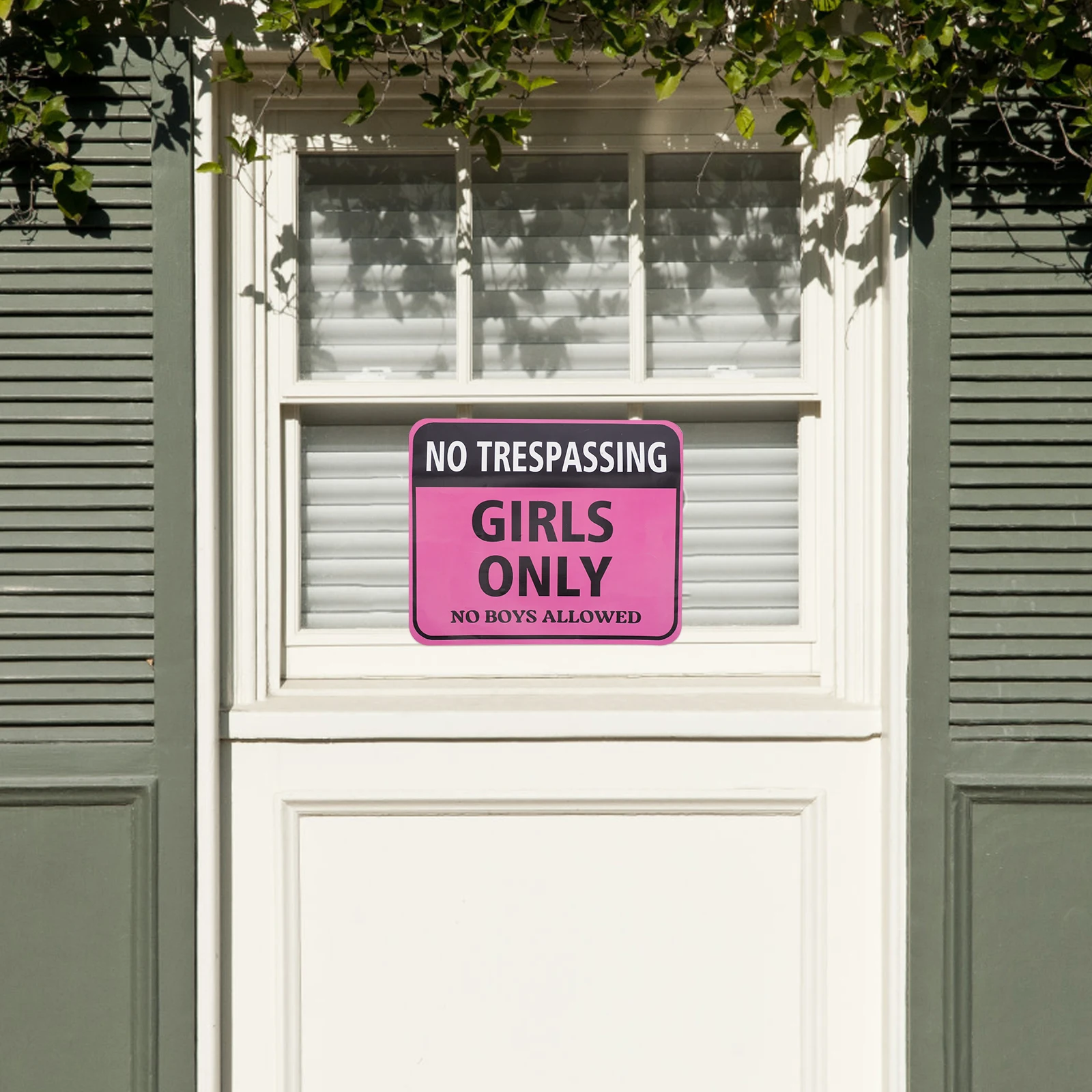 

Pink Girls Only Warning Sign Wall Stickers PVC Bedroom Decor No Trespassing Signs Cute Room Wall Decals Teen Girl Apartment