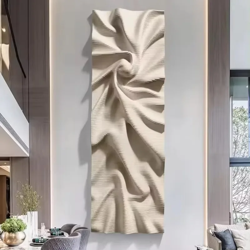 

【Popular】 Living Room Home Decor Sandstone Painting Modern Minimalist Line Art Paintings Relief Wall Painting