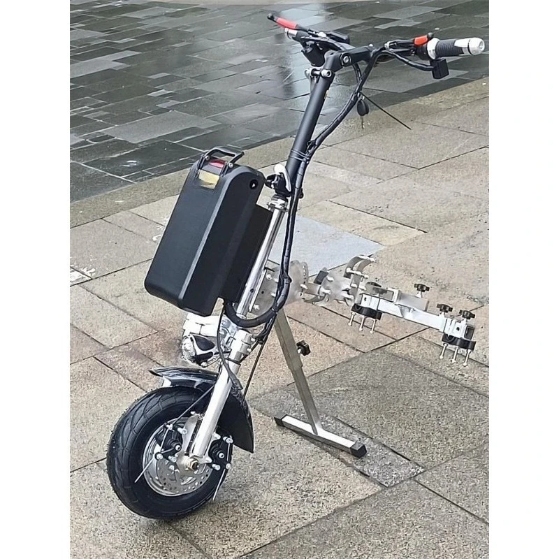 

Electric disabled car tractor Disabled wheelchair Modified front drive wheelchair Traction electric car head