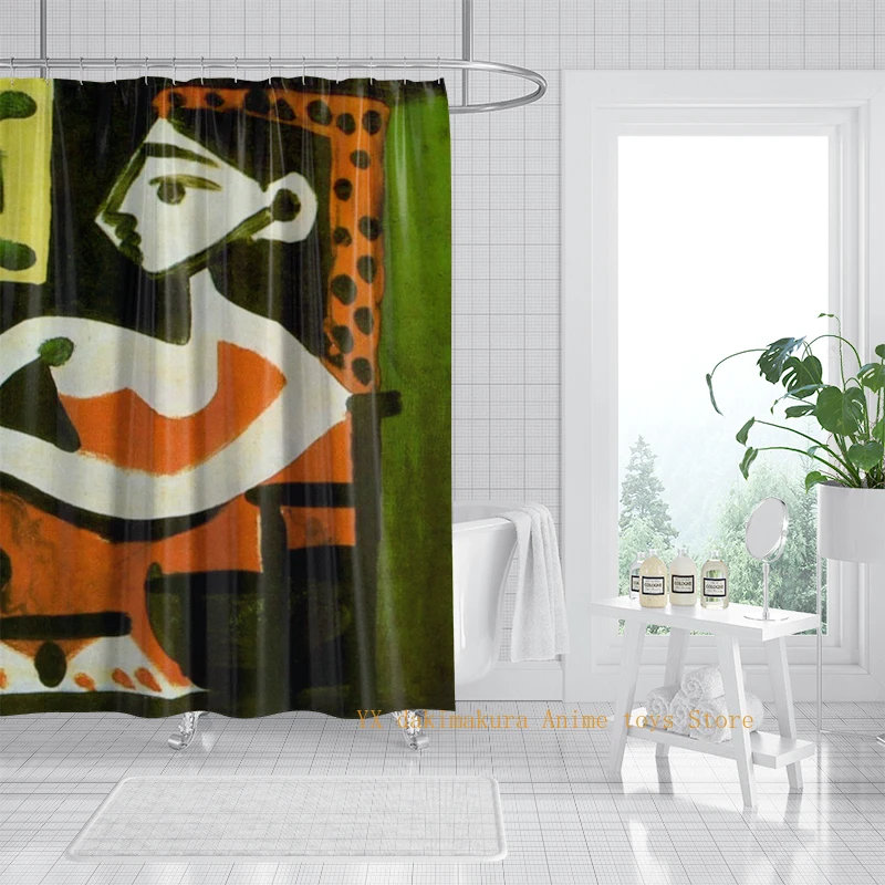 

Inject vitality and creativity into your space with abstract anime characters, high-quality waterproof fabric shower curtain