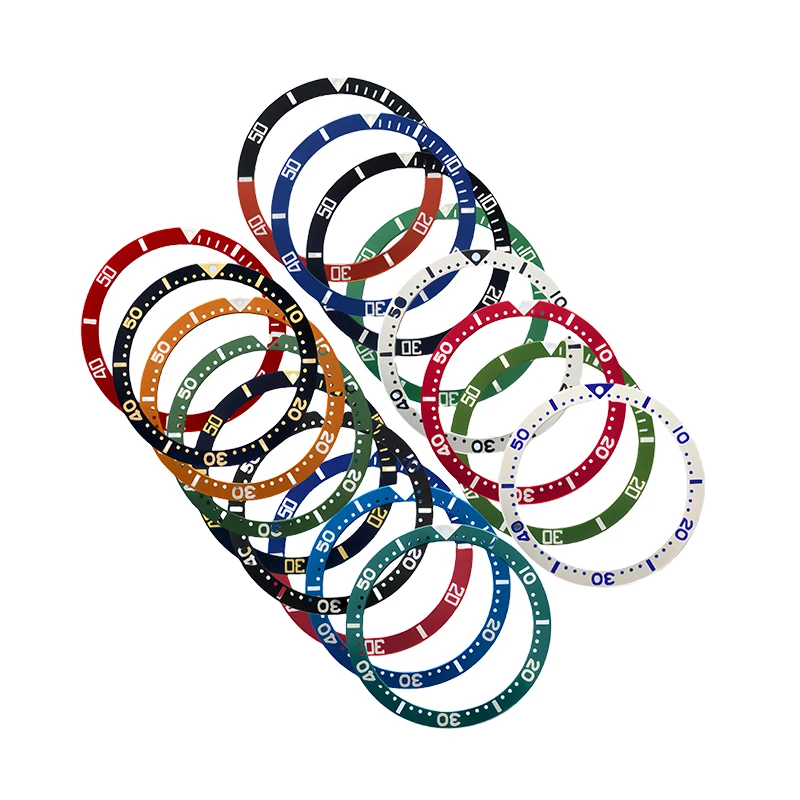 Alumínio Mergulho Assista Bezel Insert para Homens, relógio de pulso Case, Substituir Bezel Anel, Fit para SKX007, SKX009, SRPD, 38mm x 31.5mm