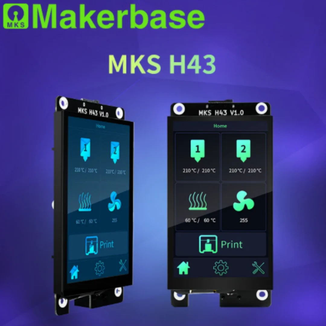 

Makerbase MKS H43 V1.0 smart display controller 3d printer parts 4.3 inch IPS LCD 800480 HD capacity touch screen for Marlin2.x