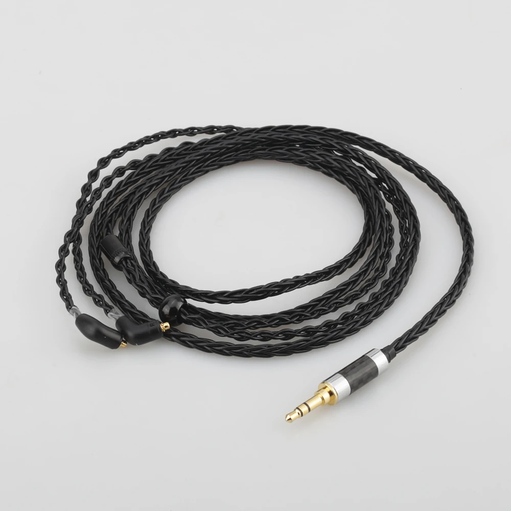 Audiocrast 3,5 mm rechtwinkliger Stereostecker, 8-adriges, versilbertes OCC-Kopfhörerkabel für Etymotic ER4 XR SR ER4SR ER4XR ER3SR ER3SE – Detail 11