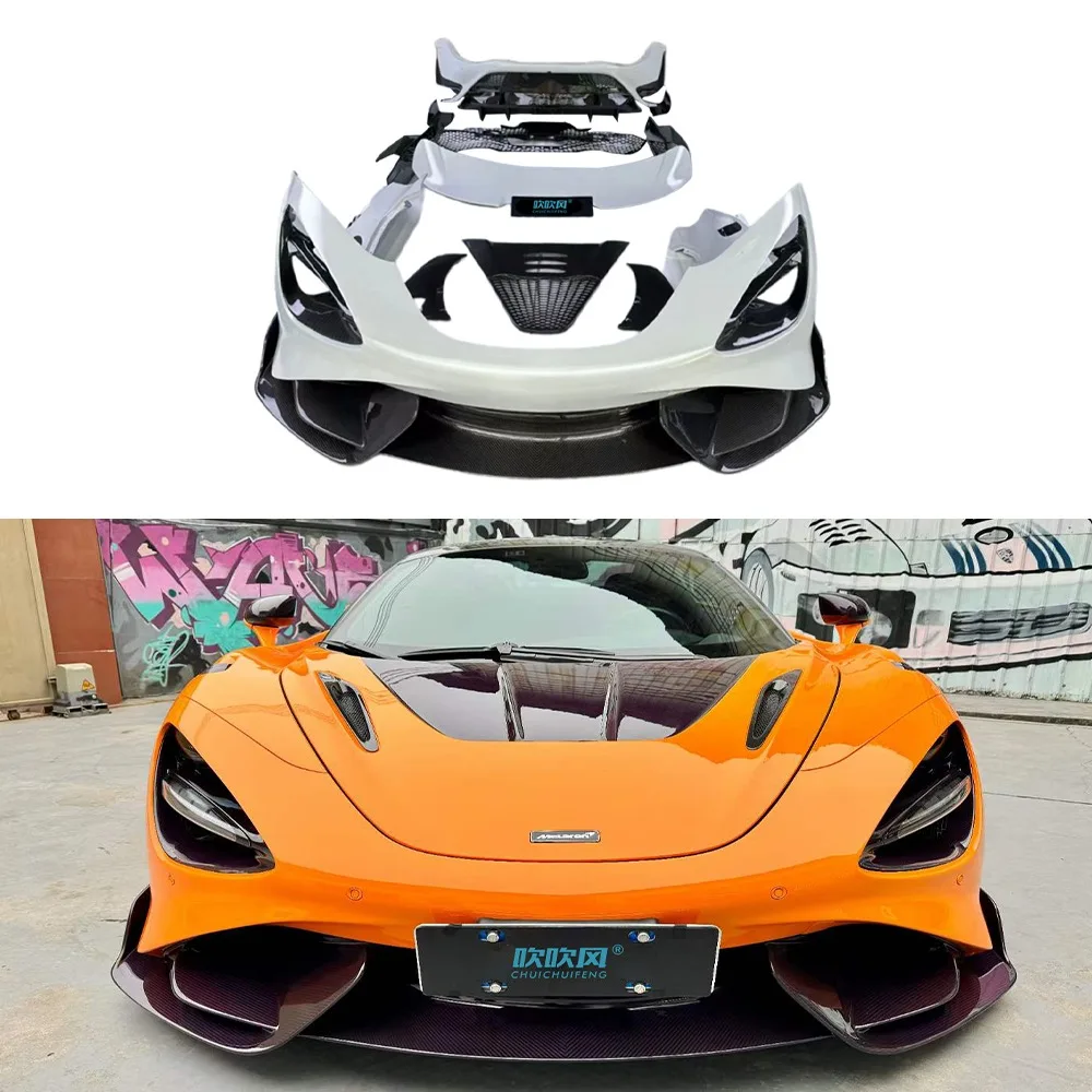 For McLaren Dry Carbon Fiber 720S Rearview Mirror Housing Front Bumper Side Air Vent SM Body Kit 720S Upgrade 765 Body Kit