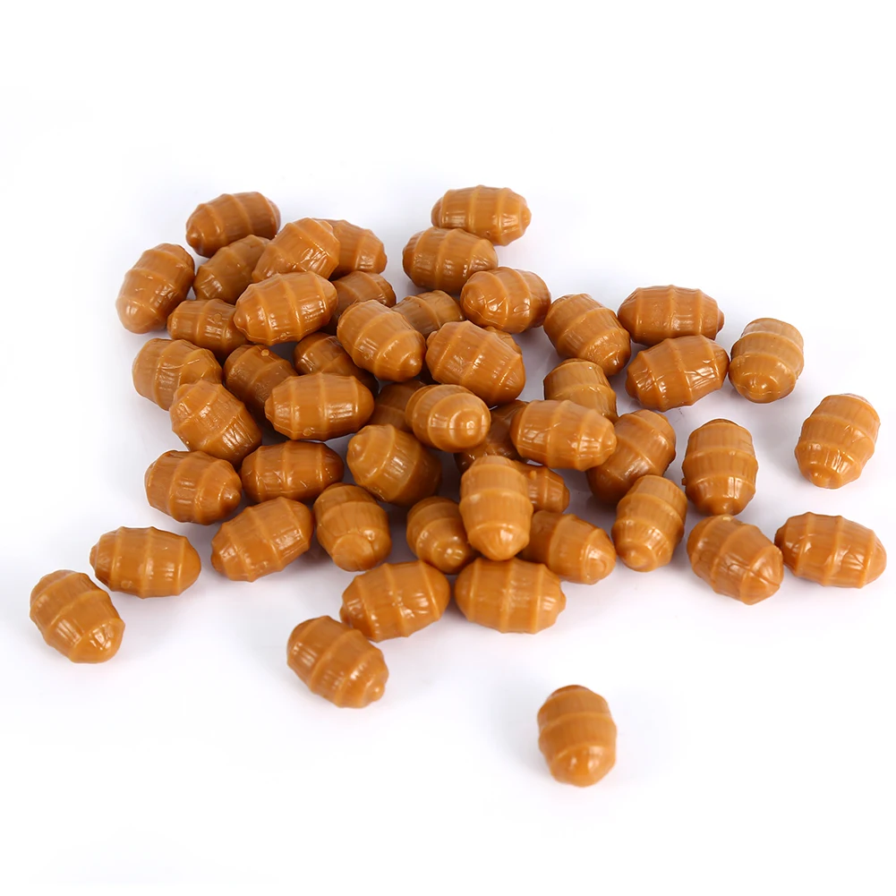 10/20/30/50 Uds pesca de carpa cebos de tuerca de tigre artificiales flotantes suaves cebos emergentes aparejos terminales pellets cebos juegos de pesca