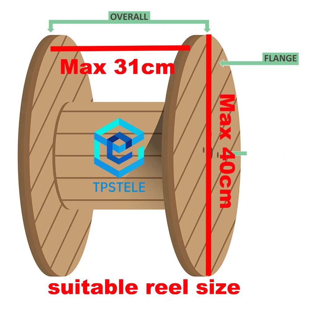 ديفت ديزاين قابلة للطي المحمولة المجلفن الصلب الألياف كابل إسقاط الرف ، أداة زيادة كفاءة لأسلاك شخص واحد