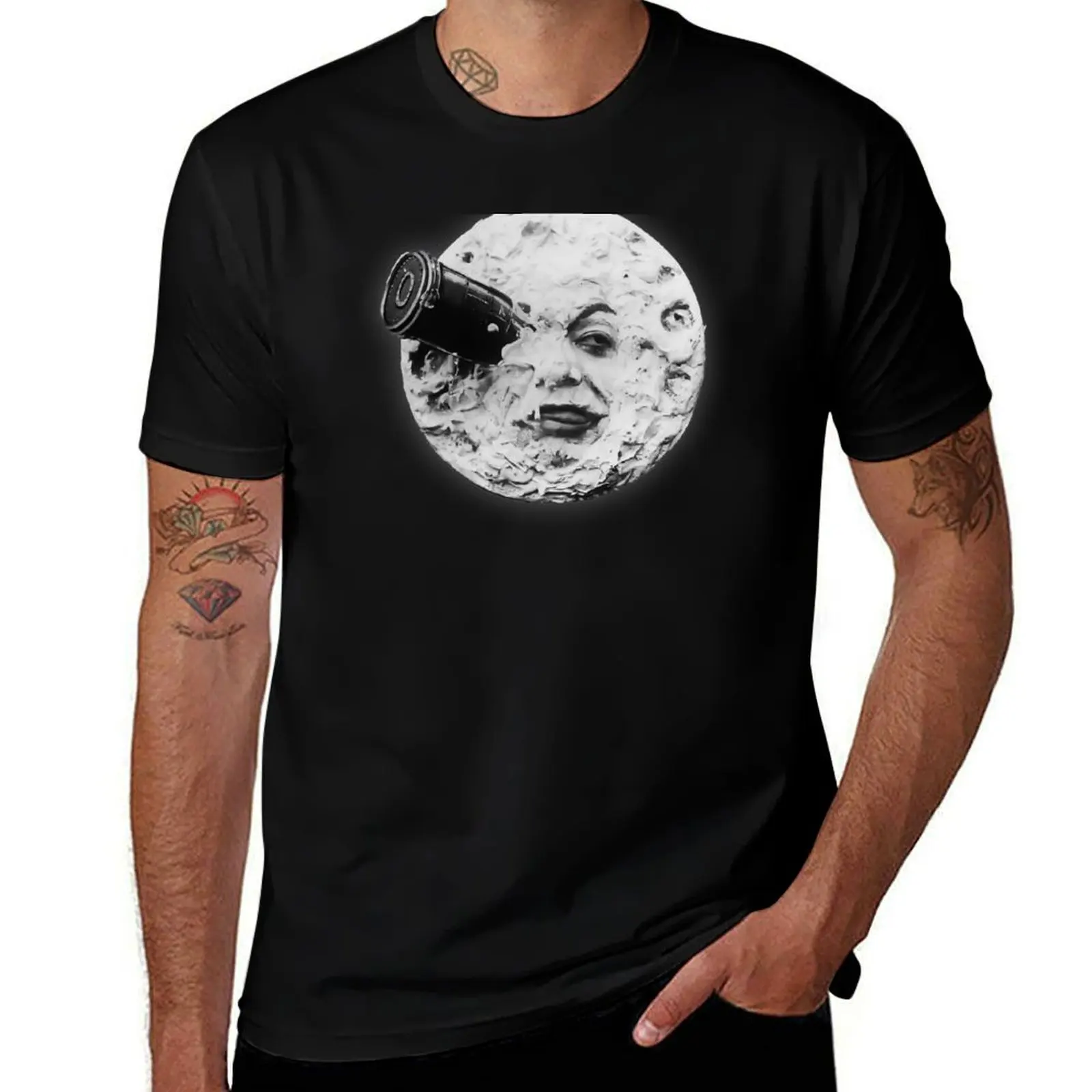 A Trip to the Moon (Le Voyage Dans La Lune) T-Shirt Sports Casual Breathable Tee Shirt T-Shirt