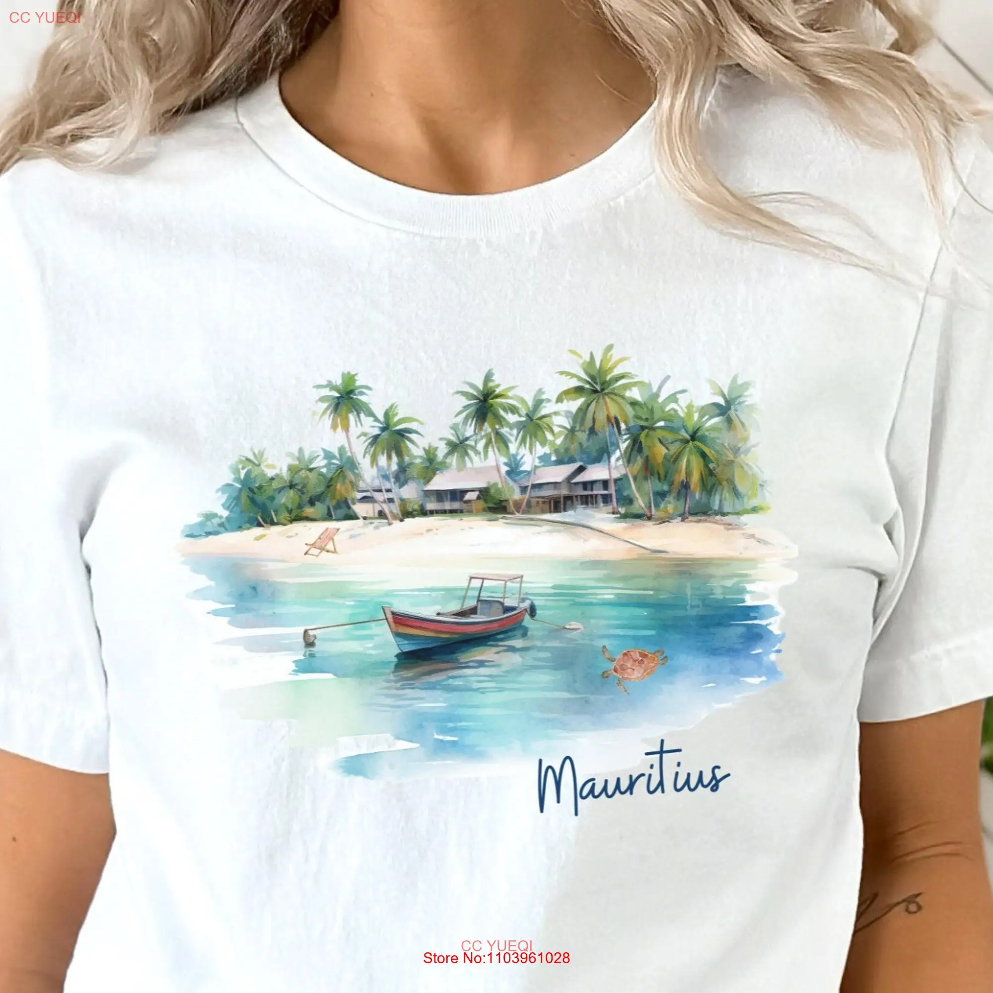 Пляжная футболка для отпуска с длинным или коротким рукавом