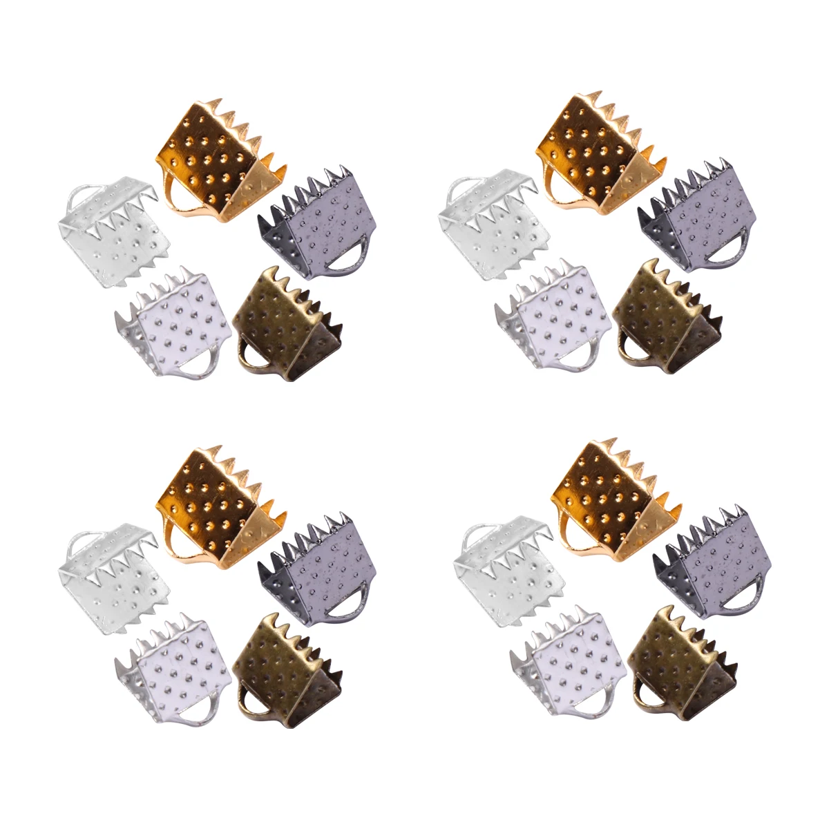 

500pcs 6Mm Metal Fastener Clips Diy Jewelry Accessories Rope Buckles Iron Clasps Plated Buckles Craft Fasteners Choker Necklace