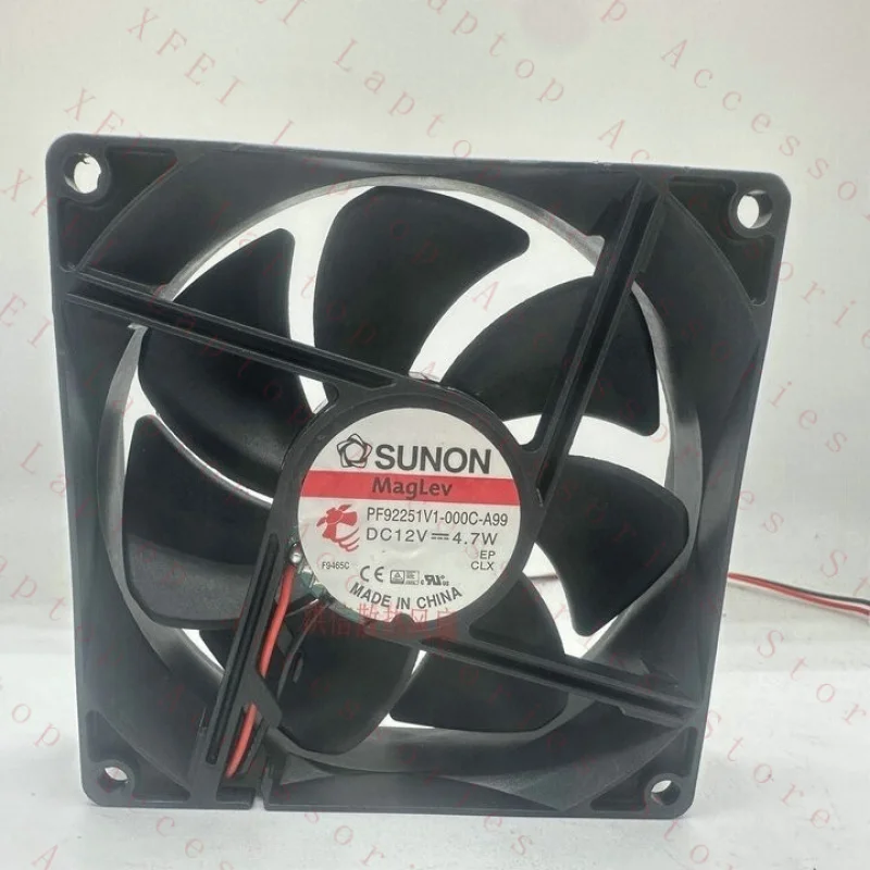 

F 1 PCS Fan PF92251V1-000C-A99 DC12V 4.7W 9225 92*25MM 2 wire cooling fan #zc