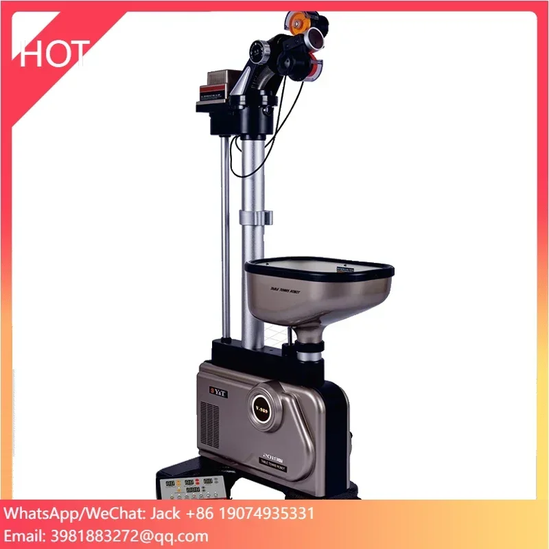 Y&T V989-2019 Professional Table Tennis Machine Pingpang Robot Floor-mounted Fully Automatic Training Table Tennis Robot